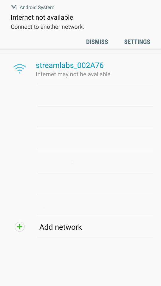 When Connected To The Monitor S Wi Fi My Android Device Says There S No Internet Streamlabs